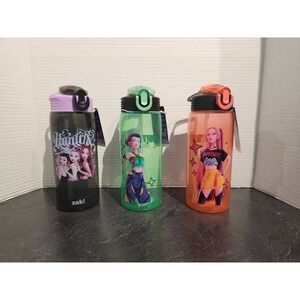 Zak K-Pop Demon Hunters Water Bottle Set 3pc 25oz Netflix  Leakproof